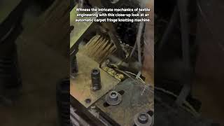 Industrial Precision: Automatic Carpet Fringe Knotting Machine in Action
