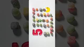 #Pacman #greedy #GummyCandy #Number5 #FoodArt #CandyArt #PacmanFun #EdibleNumbers #CreativeDesign