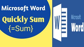 #Shorts How to quickly sum in Microsoft Word
