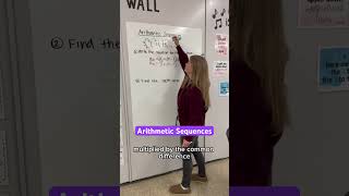 Arithmetic sequences! #iteachalgebra #math #algebra #mathematics #iteachmath #teacher