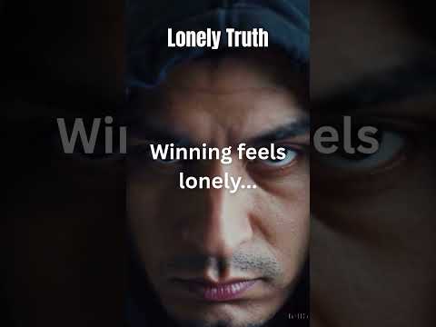 Winning feels lonely... Because you left mediocrity.