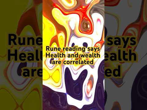 Health and wealth are correlated😲, RUNE READING💗#magic #runes #tarot  #witchcraft #witch