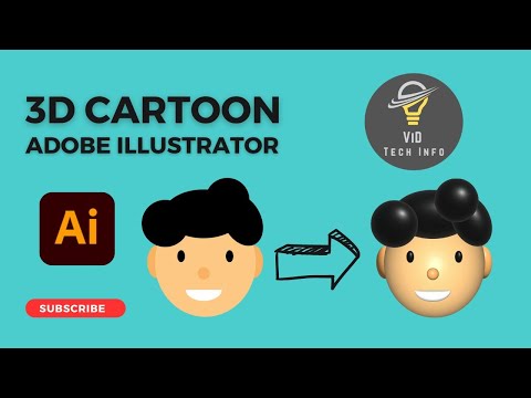 Making 3D Characters in Adobe Illustrator | #vector  | #ViDTechInfo