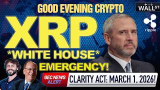 🚨 BOMBSHELL: WHITE HOUSE EMERGENCY CRYPTO MEETING! 🚨 CLARITY ACT DATE REVEALED! (IT'S HAPPENING!?)
