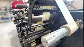 Label-rewinder with digital printing