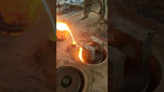 Amazing sand casting process video #metalcasting #sandcasting #metalwork #shorts #makingprocess