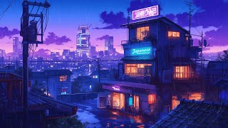 🎧 Background Lofi Hip Hop for Study & Sleep | 🌧️ Calm Rain Night Live | The Japanese Town