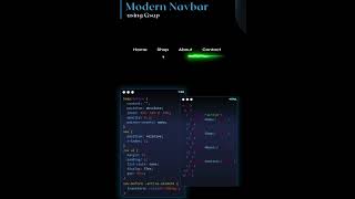 Modern navbar by using html and CSS for beginners #programminglanguage #learncoding #webdevelopment