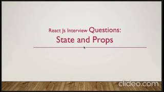 State and Props React js