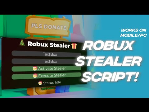 🤑ROBUX STEALER🤑(PLS DONATE STEALER SCRIPT💲!)WORKING IN ALL EXECUTERS📃!
