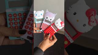 Sanrio Mini Calculator 🌷✨🎀#calculator #sanrio #kuromi #hellokitty #stationery #schoolsupplies