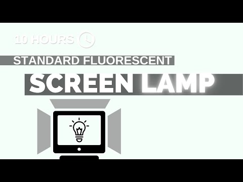 Standard Fluorescent screen lamp  - 10h - (16:9) - NO Sound - simple for 10 hours [screen tools]