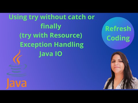 try with Resource Exception Handling with Java IO