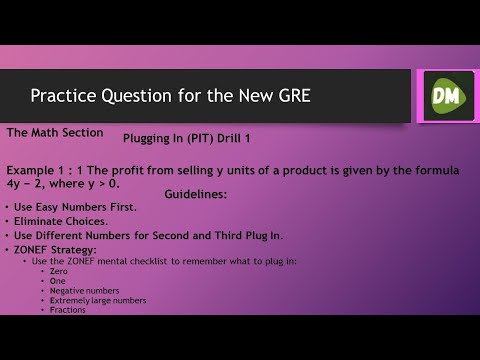 GRE Math Practice Plugging In  for Quantitative Comparison|Drill 1 Question 1:Profit Formula Example