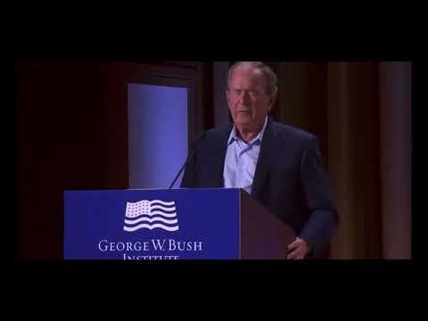 Georges W. Bush on the invasion of Iraq... uhhh I mean of Ukraine