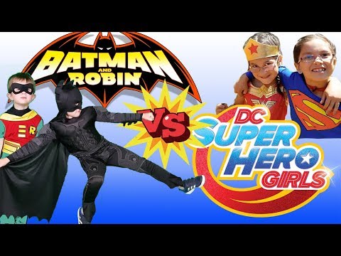 Batman Robin & Super Boys Vs Super Girls! SuperHero Sports Day!  by Thomas's Toy Town