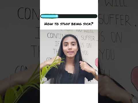 Tips for studying while being sick | #2 | #study #tips #exam #youtubeshorts