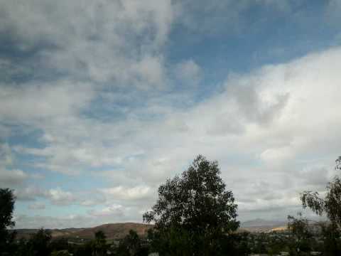 Time lapse of clouds - Santee, CA, October 4, 2008