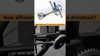 Chainless is 99% efficient compared to a conventional chain drivetrain ✅ #cad #bicycle