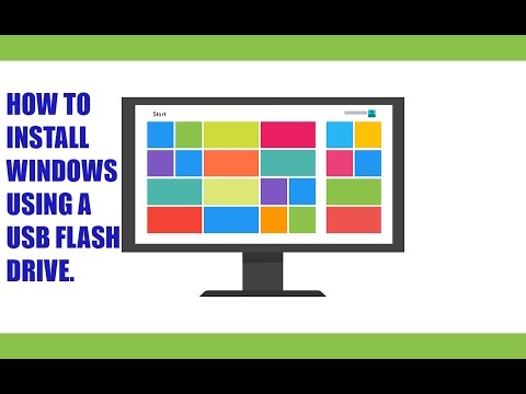 #1 how to install windows using a usb flash drive