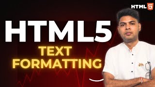 HTML Text Formatting | Learn Bold, Italic, Underline & More | HTML Full Course #html