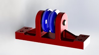 Belt roller support assembly | Total SolidWorks