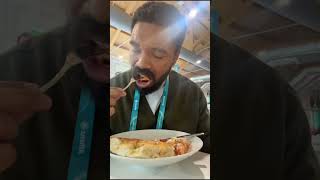 Chocolate cake at Olympic Village thanks too @NBCSports @YouTube #Sponsored #WinterOlympics ￼￼￼