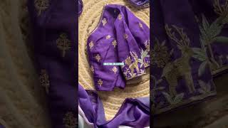 #silk saree#codingwork#multi coloursequence#Tonepiping attached#Designer#Tassel #wedgblouse#draping