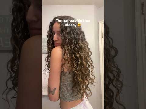 Lazy Curls are for WINNERS🤩 and stop trying to be perfect; it doesn’t exist! #curlyhairroutine