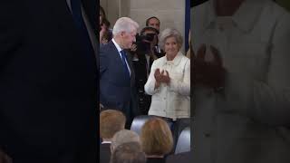 Former presidents arrive at Donald Trump's inauguration