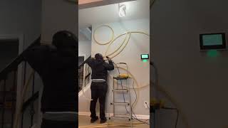 How to make a circle accent wall #diyer #diy #accentwall #diyinspiration #diyers #circleaccentwall