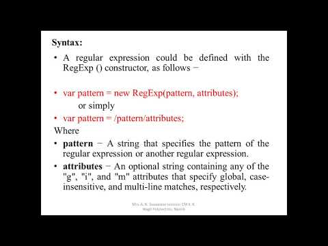 Regular Expression using test() method in JavaScript