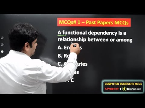 MCQs#1 A functional dependency is a relationship between or among?