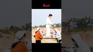 Suga's cat jump-REEL VS REAL😲🐱 THAT THAT PSY ft. Suga BTS Yoongi #bts#psy#suga#yoongi#army#minyoongi