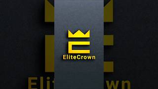 EliteCrown Logo Design | Modern Minimal Logo Tutorial 🔥