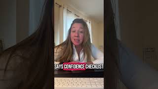Confidence checklist #confidencebuilder #bestrongbeconfidentbeyou #confidencecoach