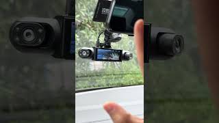 A dash cam with 4 cameras giving you full 360° coverage inside and out #dashcam  #recording