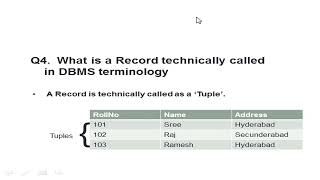 RDBMS - Most frequently asked viva questions Part-1