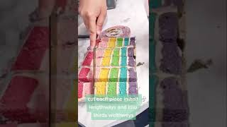 Pull me up chocolate rainbow glaze cake - Tiktok Foodiebeats Cake - Rainbow chocolate cake #Shorts