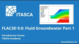 FLAC3D 9.0 Fluid-Groundwater Modeling Part 1 | Introduction to Pore Pressure and Flow