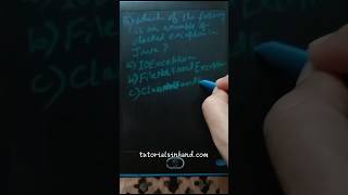 java exception mcq #java #javamcq #javatutorial #javatutorialinhindi #shorts #short
