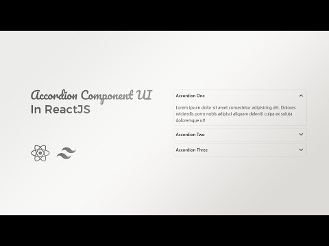 Create an Accordion Component UI in ReactJS