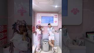 Japan Cyber Anime Pink Cafe 💕🎀 #tokyo #cafe #kawaii #aesthetic #anime #travel #japan