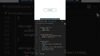 💡 Flash Message Animation | Success & Error Popup Effect Using HTML, CSS & jQuery ⚡#shorts