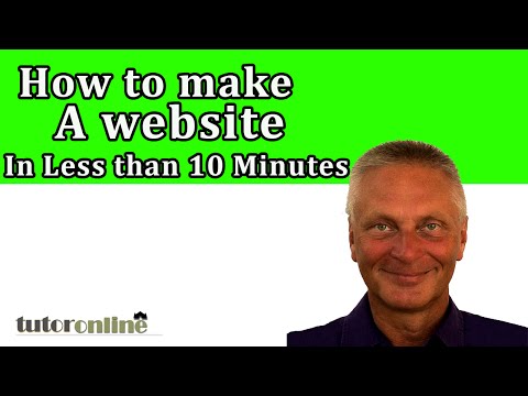 How To Make A Website - In Less than 10 Minutes