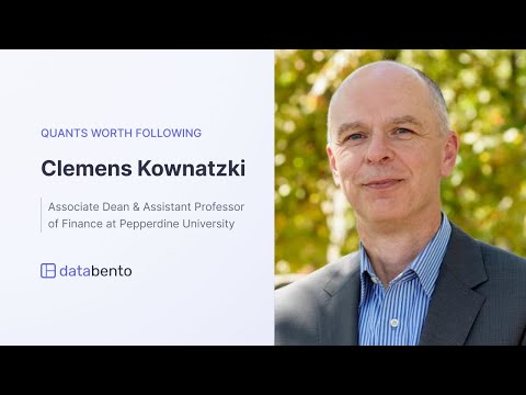 Quants worth following: Clemens Kownatzki, Associate Dean & Assistant Professor at Pepperdine