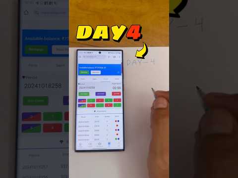 Day 4 || Zero To Hero In Colour Trading Game || Colour Trading Tricks |