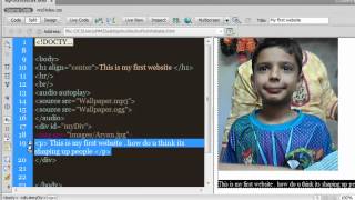Html Css basics : Creating your first Website