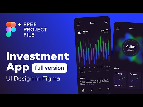 Figma Tutorial (Full Ver.) Investment App UI Design in Figma + Free figma template