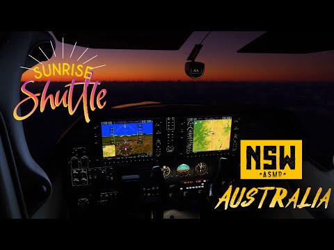 Night into Sunrise ASMR full flight across Australia in Flight Simulator